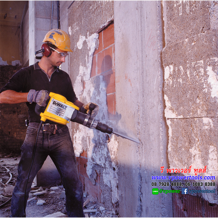 DeWAL สกัดไฟฟ้า SDS-MAX 10 กก.1,500 วัตต์ AVC พร้อมดอกสกัด (งานหนัก) รุ่น D25901K