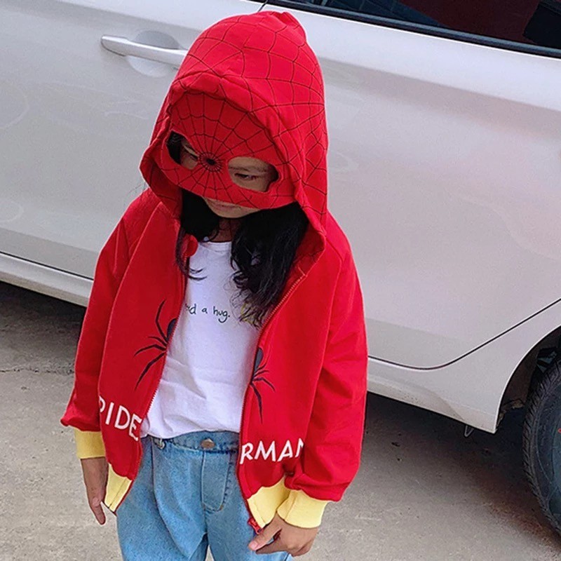 เสื้อกันหนาว บุขน ฮีโร่ ฮูดมีหน้ากาก