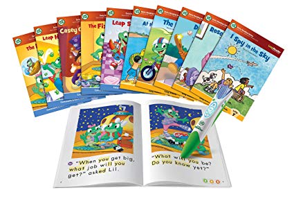 ปากกาอ่านหนังสือได้ LeapFrog LeapReader System Learn to Read 10 Book Bundle