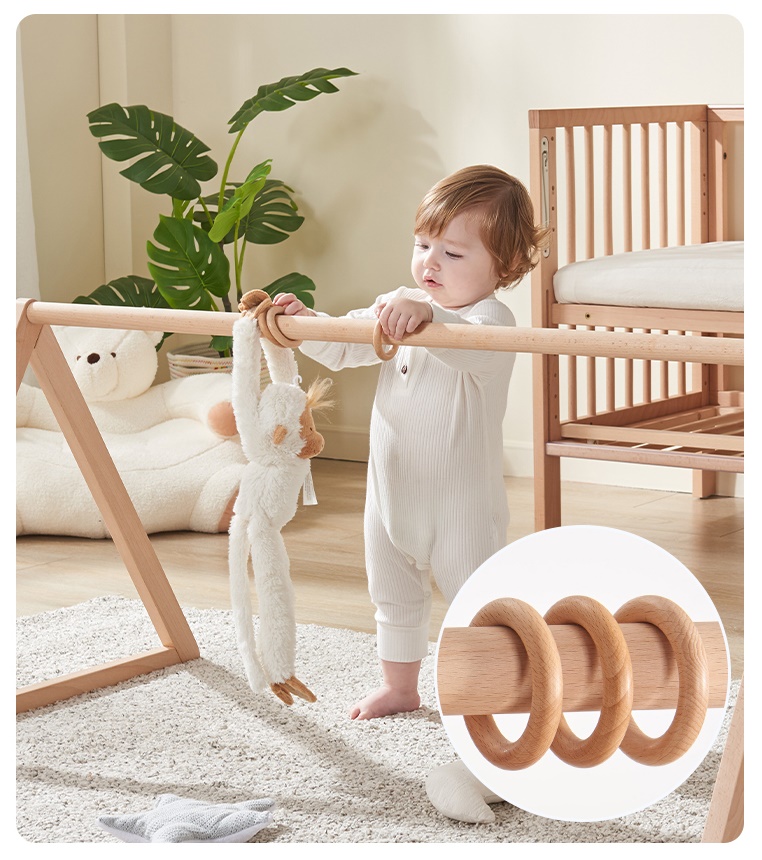 เตียงนอนไม้โครงบ้านสำหรับเด็ก WB3 + ปรับระดับได้ สามารถปรับเป็นโต๊ะเขียนหนังสือ TB10133