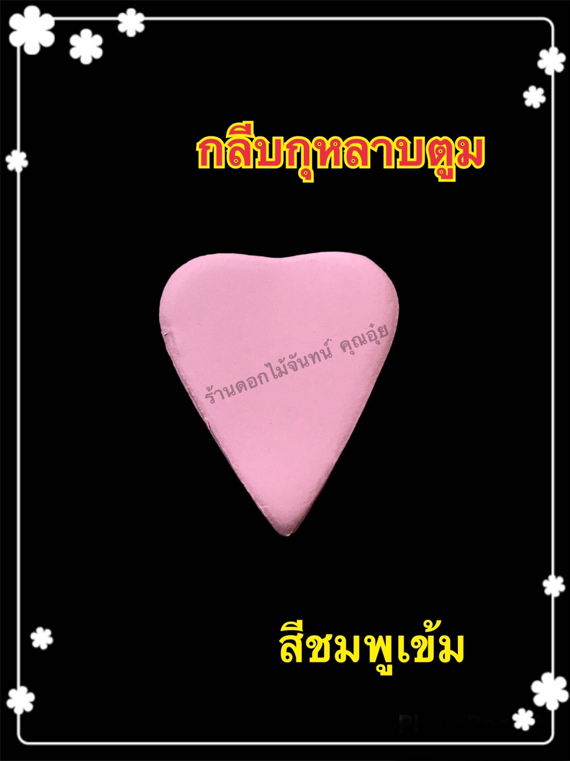 กลีบกุหลาบตูม สีชมพูเข้ม