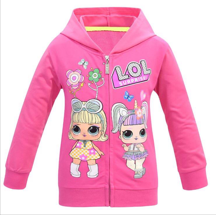 เสื้อกันหนาวเด็ก ซิปหน้า ลาย LOL
