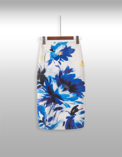 กระโปรงแฟชั่นลายสวยเก๋ มี 4 ไซส รหัส2130