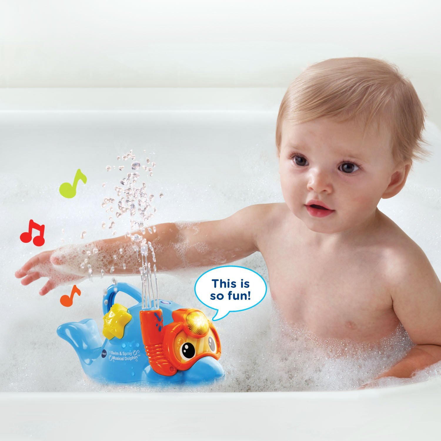โลมาว่ายน้ำ VTech Swim & Spray Musical Dolphin