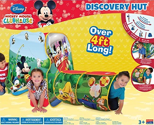 เต้นท์พับได้พร้อมอุโมงค์ Mickey Mouse Discovery Playhut