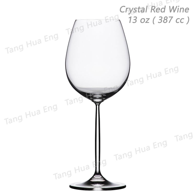 ( 6 ใบ ) แก้วไวน์คริสตัล Ripple Crystal Red Wine 387 ml #RJ007RW13