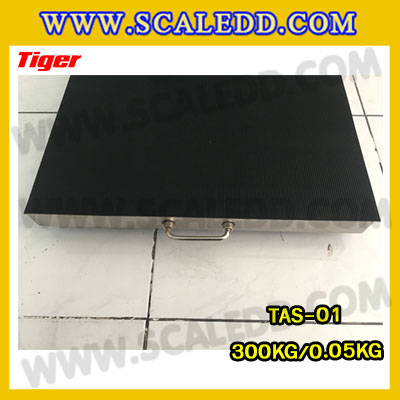 เครื่องชั่งสุนัข เครื่องชั่งสัตว์เลี้ยง เครื่องชั่งน้ำหนักสัตว์ พิกัดน้ำหนัก 300 kg ค่าละเอียด 0.05kg เครื่องชั่งยี่ห้อ TIGER เครื่องชั่งรุ่น TAS-01