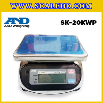 เครื่องชั่งน้ำหนักดิจิตอล20กิโลกรัม เครื่องชั่งกันน้ำ20kg เครื่องชั่งดิจิตอล20กิโลกรัม กิโลดิจิตอล20kg ความละเอียด10kg AND HL-WP-20 เครื่องชั่ง20กิโลกรัม ตาชั่ง20กิโลกรัม เครื่องชั่งน้ำหนัก20kg/10g ขนาดจานชั่ง 23.2x19.2cm.