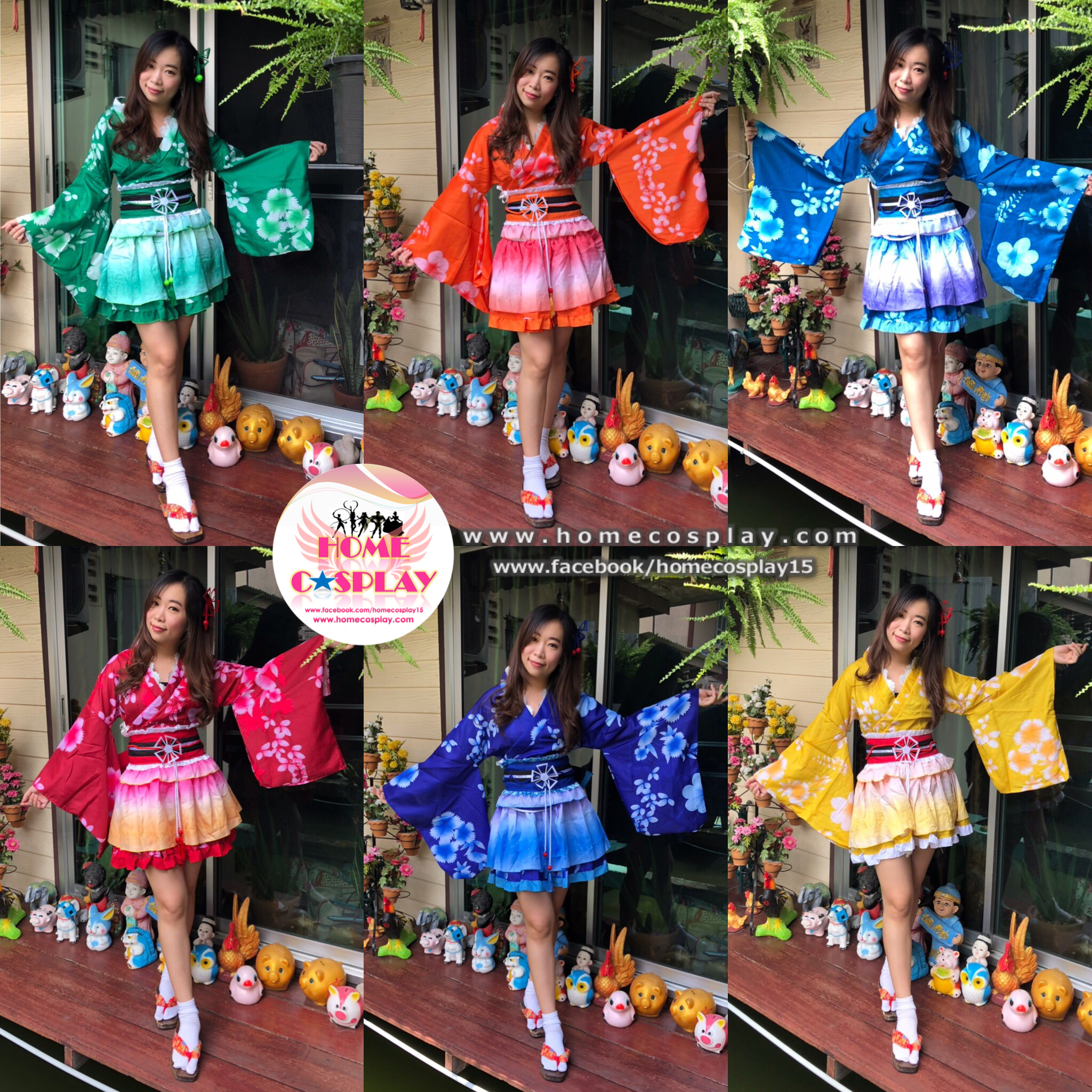 ชุดยูกาตะ (Yukata) - แบบสั้น