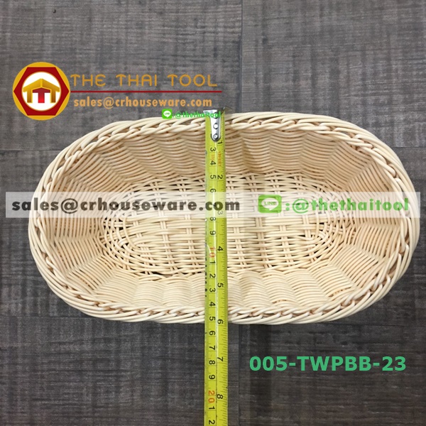 ตะกร้าหวายเทียม แบบวงรี 005-TWPBB-23