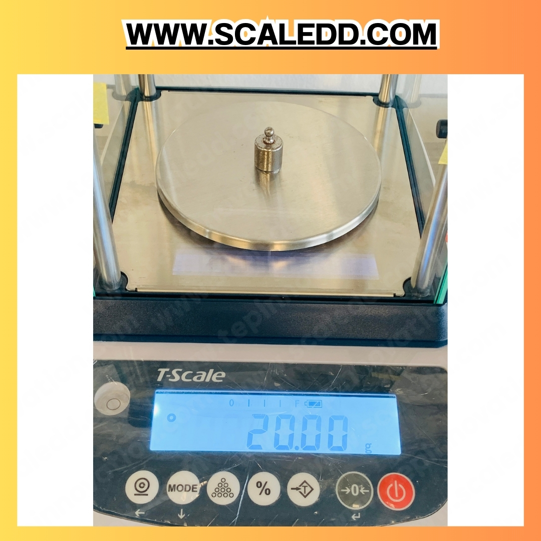 เครื่องชั่งดิจิตอลวัดค่าละเอียดสูง ชั่งน้ำหนักได้สูงสุด 3000g ความละเอียด 0.01g ขนาดจานชั่งสแตนเลส เส้นผ่าศูนย์กลาง 120มม. ยี่ห้อ Tscale รุ่น EHB-3000
