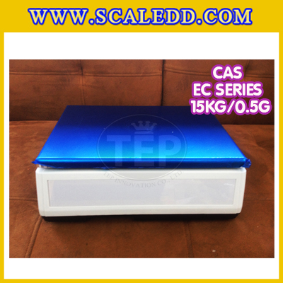 เครื่องชั่งนับจำนวนตั้งโต๊ะ15kg เครื่องชั่งน้ำหนัก15kg เครื่องชั่ง15kg กิโล ตาชั่งนับชิ้นงาน15kg เครื่องชั่งดิจิตอล15kg. ความละเอียด0.5g ยี่ห้อ CAS รุ่น EC (เครื่องชั่งผ่านตรวจรับรอง)
