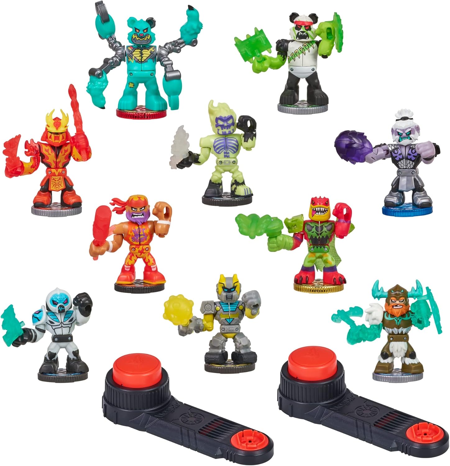 Legends of Akedo Button Bash Collector Pack Contains 10 Ultimate Arcade Warrior Action Figures
