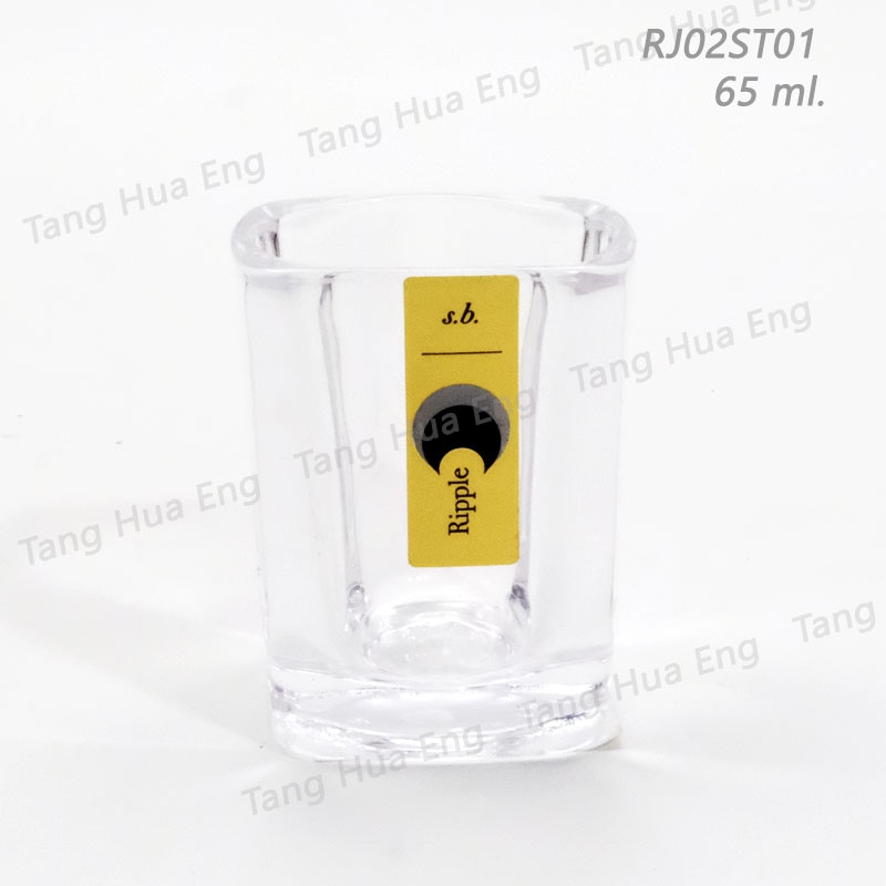 ( 12 ใบ ) แก้วช็อต Ripple Shot Glass 65 ml #RJ02ST01