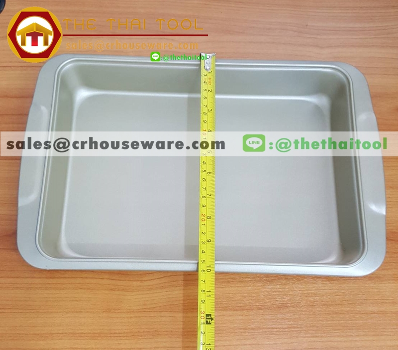 ถาดอบเทปล่อน สี่เหลี่ยม รหัส : 016-BK-2044 Teflon baking pan Square shape Code : 016-BK-2044,เชียงรายถาดอบขนมเทปล่อน
