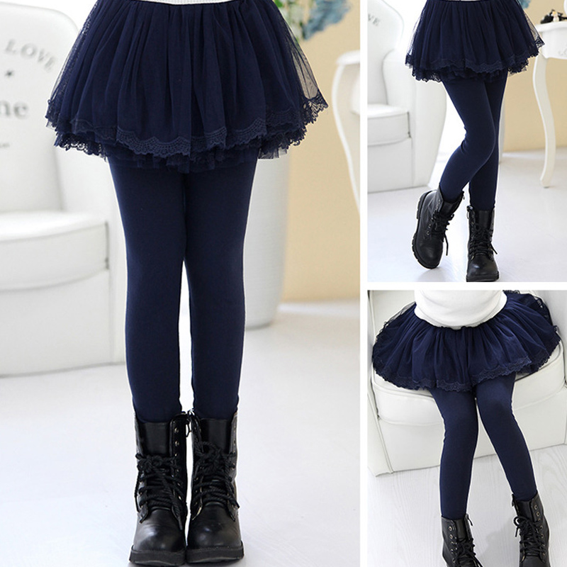 F-เลกกิ้งกระโปรง แต่งโบว์เล็ก