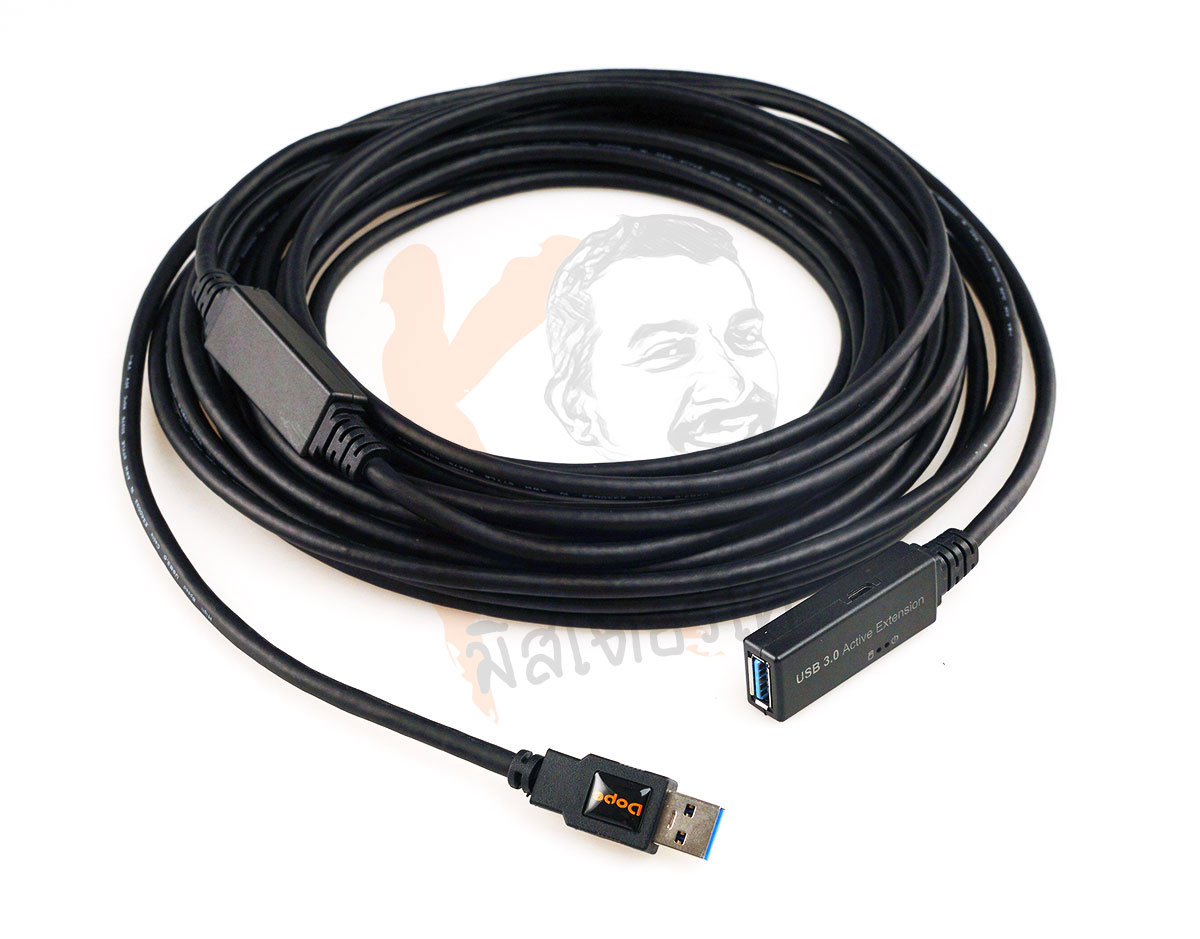 Active Extension USB3.0 Cable by Dope Speed 5Gbps สาย USB3.0 ต่อยาว ผู้/เมีย แบบมีวงจรขยายและไฟเลี้ยง DP-6443 , DP-6445