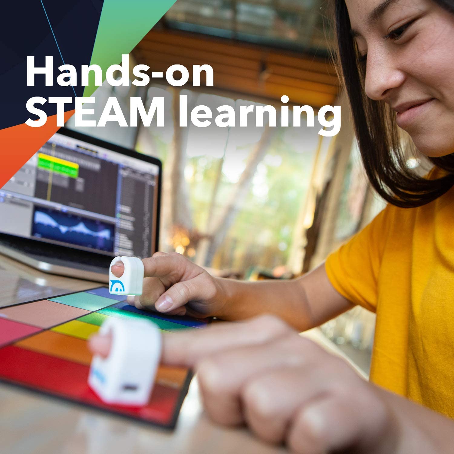 แหวนแต่งเพลง Sphero Specdrums (1 Ring) App-Enabled Musical Ring with Play Pad Included - Create Sounds, Loops, Beats