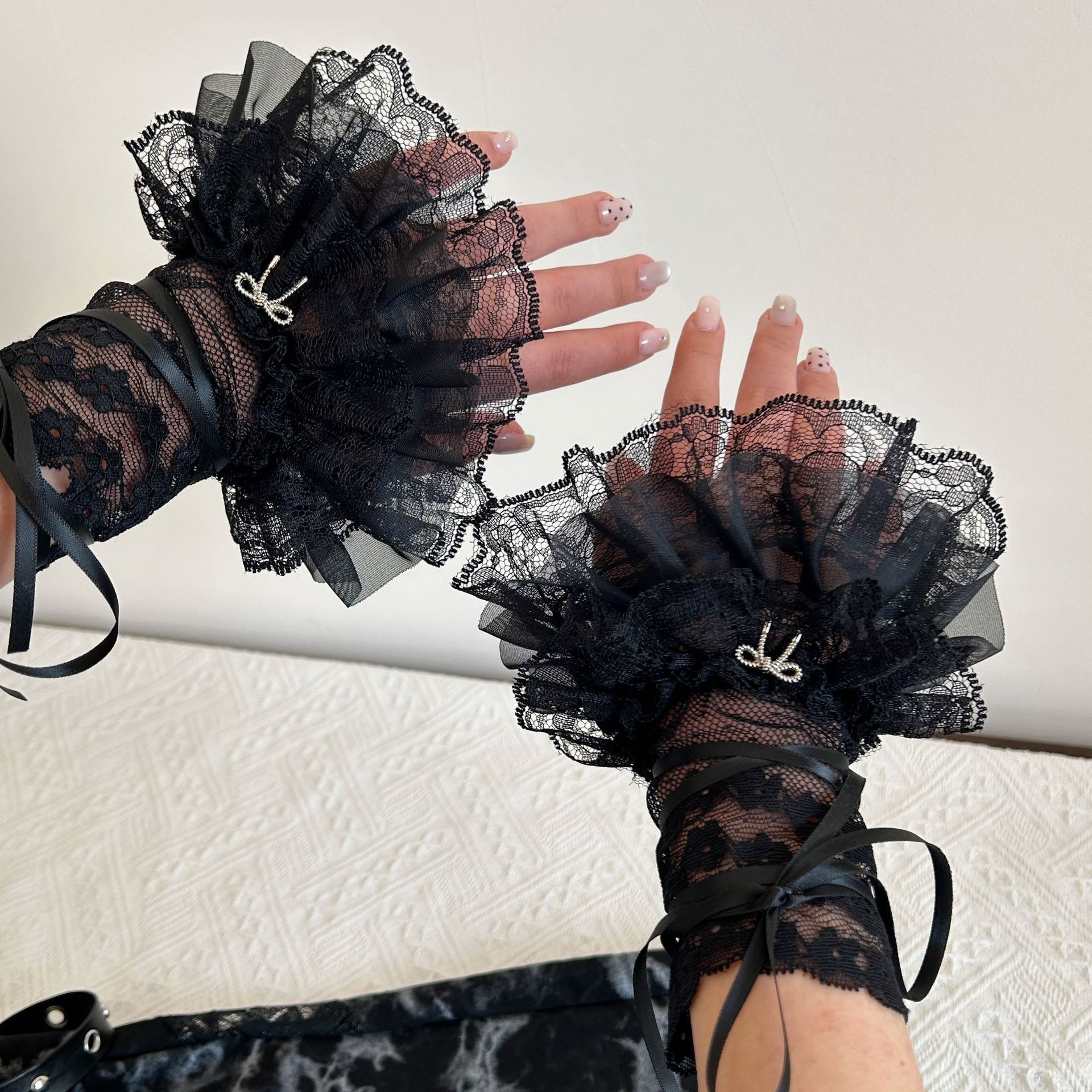 พร้อมส่ง ปลอกขา ปลอกแขน ถุงเท้า แบบยาว การแสดง