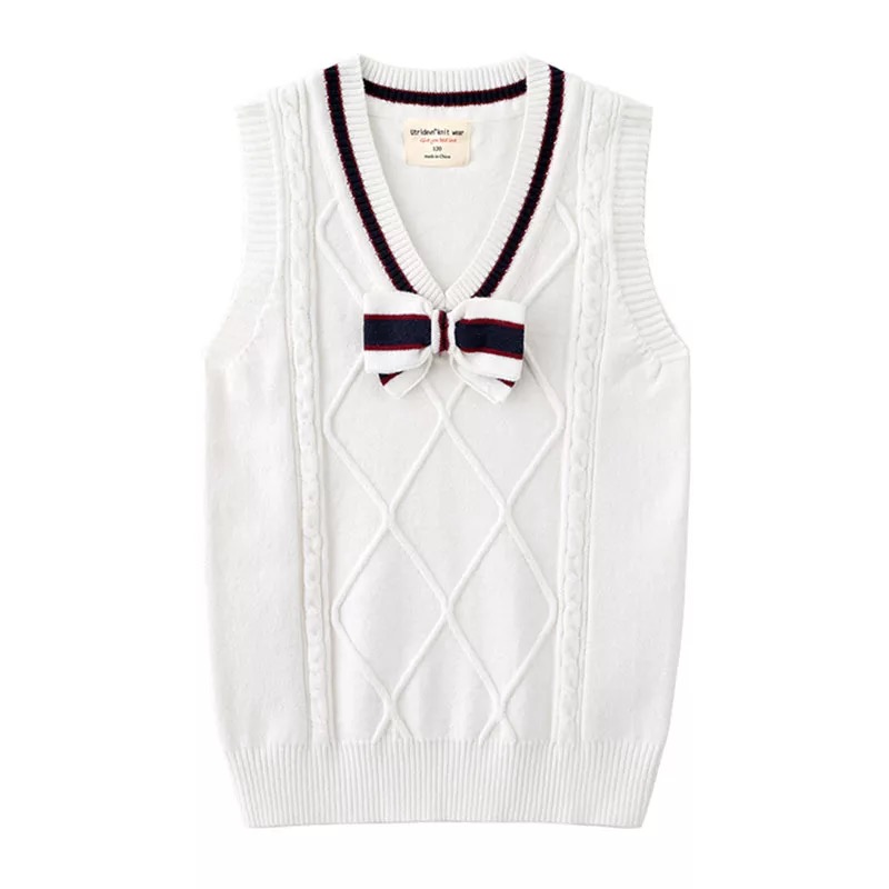 เสื้อกันหนาว เสื้อกั๊กเด็ก ไหมพรมริ้ว