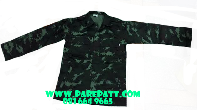 ชุดพรางดิจตอลทหารบกแบบกระเป๋าเจาะ