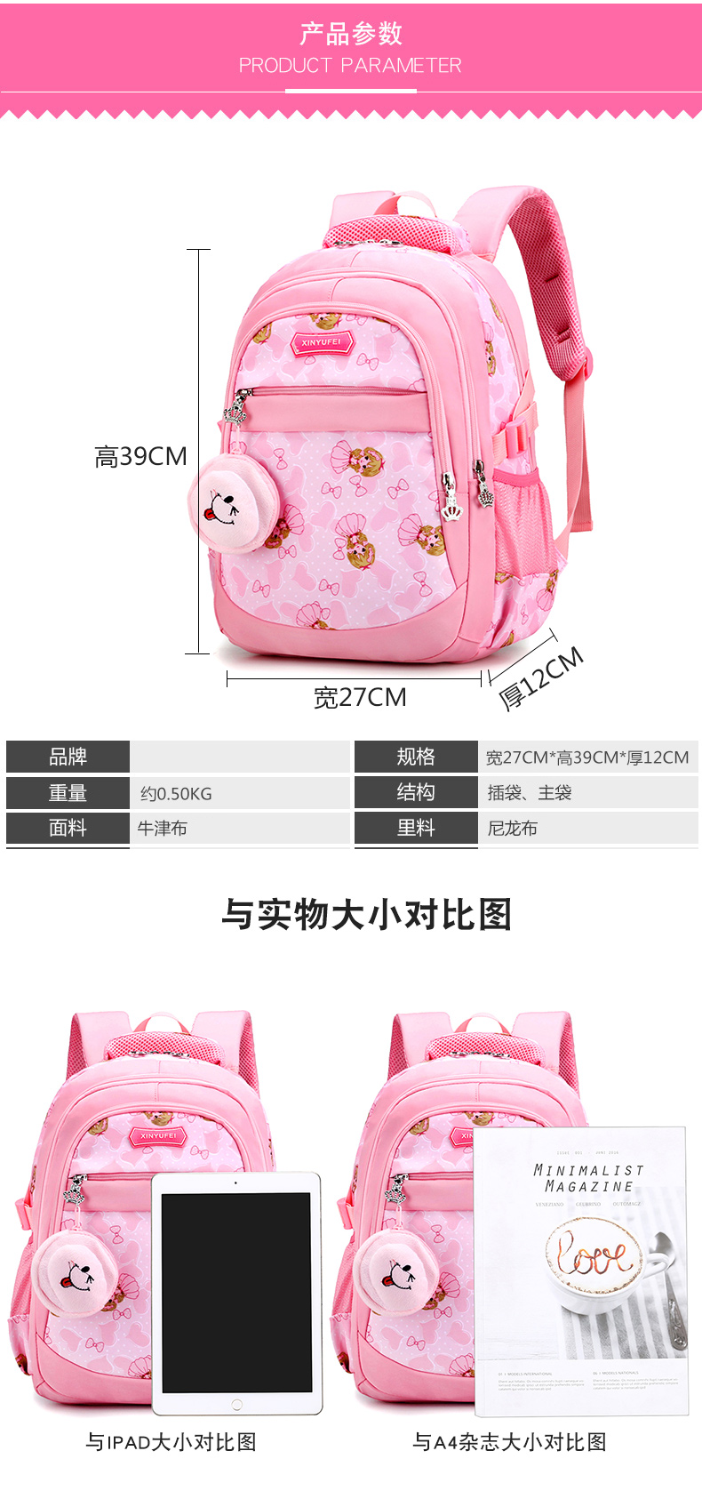 กระเป๋าเป้สะพาย ลายการ์ตูน