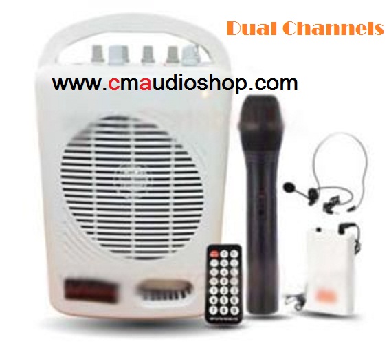 เครื่องช่วยสอน-ลำโพงขยายเสียงแบบพกพา Deccon PWS-210UTB (USB, Dual Channels, Bluetooth and Record)