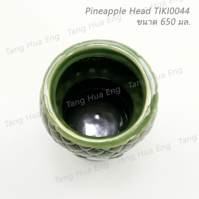 ( 1 ใบ ) แก้วมักเซรามิค Pineapple Head TIKI MUG ขนาด 650 มล. TIKI0044