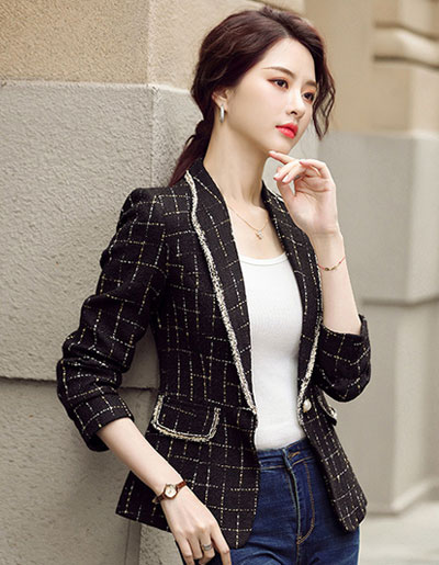 สินค้าพรีออเดอร์ เสื้อสูทแฟชั่นสวยหรูสไตล์เกาหลีดูดี มี2สี PO-SUIT-029