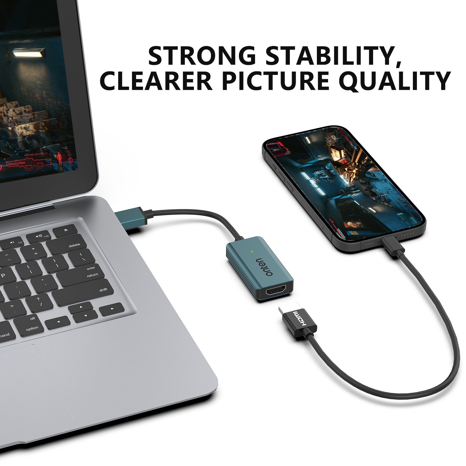 USB3.0 Video Capture Card HDMI Input 4K60Hz Output 1080P60Hz by Onten