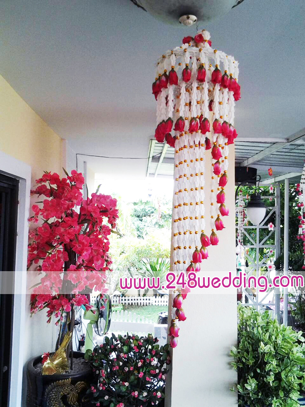 โคมแขวนระย้าขนาดใหญ่ (แบบผสมตรง+วน)