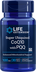 (Pre-order) Super Ubiquinol CoQ10 with PQQ 100 mg 30 softgels ช่วยบำรุงหัวใจ เพิ่มพลังงานให้เซลล์ในร่างกาย เพิ่ม PQQ ช่วยบำรุงสมอง