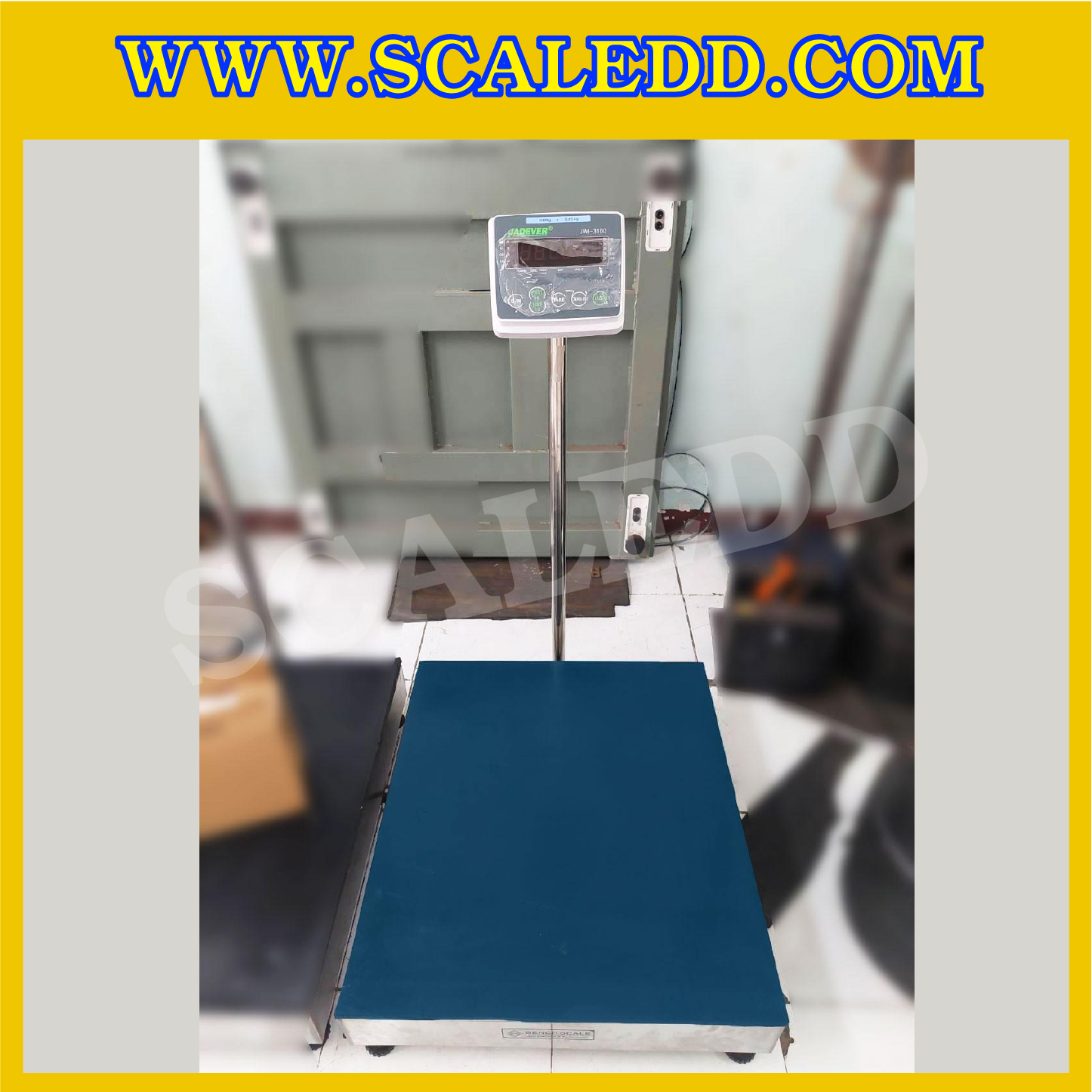 เครื่องชั่งดิจิตอลตั้งพื้น 300 kg ยี่ห้อ JADEVER รุ่น JWI-3100 II ขนาดแท่น 70x80cm. พิกัดน้ำหนัก 300kg ค่าละเอียด 20g