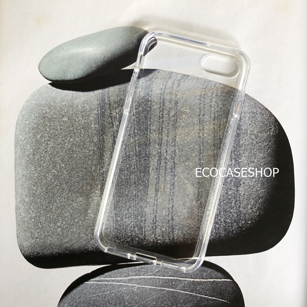 iPhone7/8/SE เคสใสขอบสี สีใส เกรดหนา 1.5mm (หลังแข็งขอบนิ่ม ขอบเหลืองช้า)