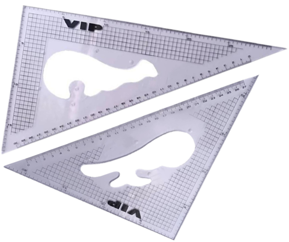 ไม้ฉาก VIP เครื่องมืองานเขียนแบบเบื้องต้น ราคาขายส่ง 60 บาท 02-7374802-3