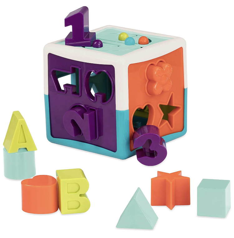 Battat – Stacking Rings + Shape Sorter Cube