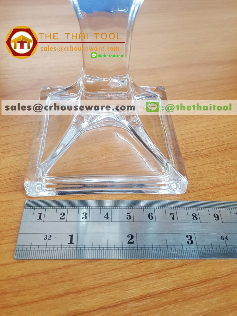 เชิงเทียนแก้ว รหัส : 005-J992 Glass candlestick Code : 005-J992