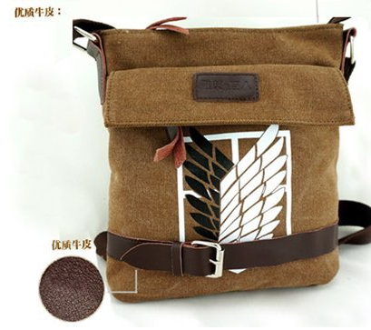 กระเป๋าสะพายสีน้ำตาล