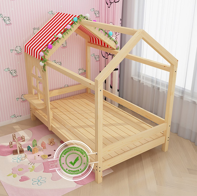 เตียงนอนไม้ โครงบ้าน Littel house