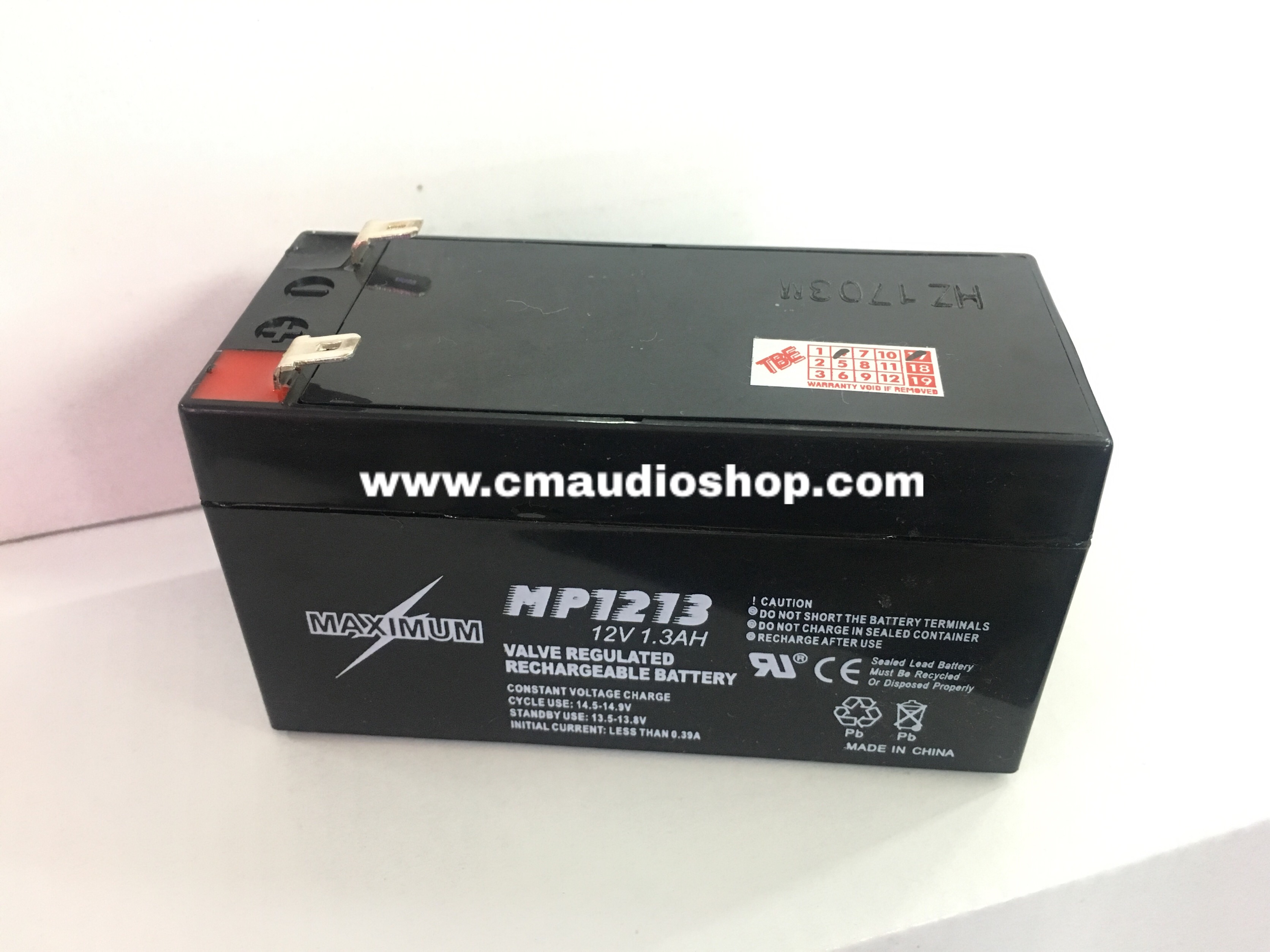 แบตเตอรี่ : สำหรับลำโพงขยายเสียงแบบพกพา Deccon PWS-120 และ PWS-210