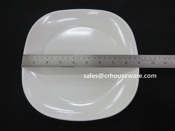 จานทรงสี่เหลี่ยมขอบมุมมน 9 นิ้ว 017-P2645-9