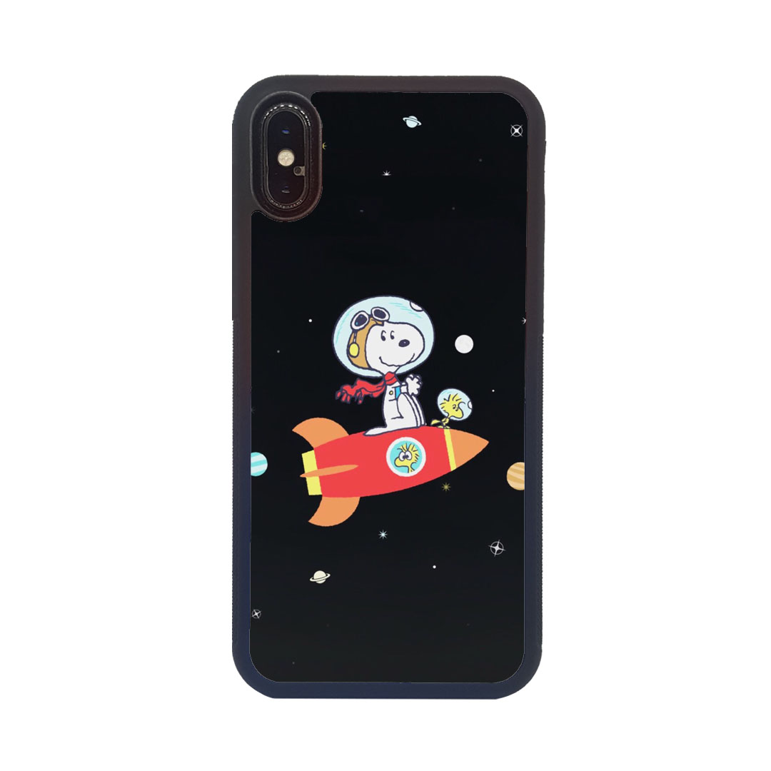 iPhoneXR เคสขอบนิ่มพิมพ์ลายแปะหลัง ลาย1