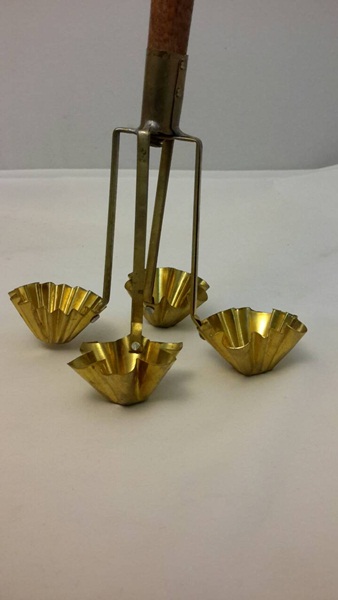 พิมพ์กระทงทอง ทำจากทองเหลือง แบบ 4 หัว Kratong Thong Mold. 016- KTM-4