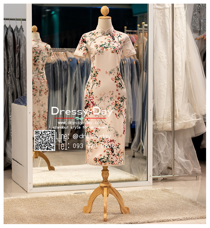 รหัส ชุดกี่เพ้า : KPS107 ชุดจีนสมัยใหม่ แฟชั่นจีนร่วมสมัยสวยๆ พร้อมส่ง
