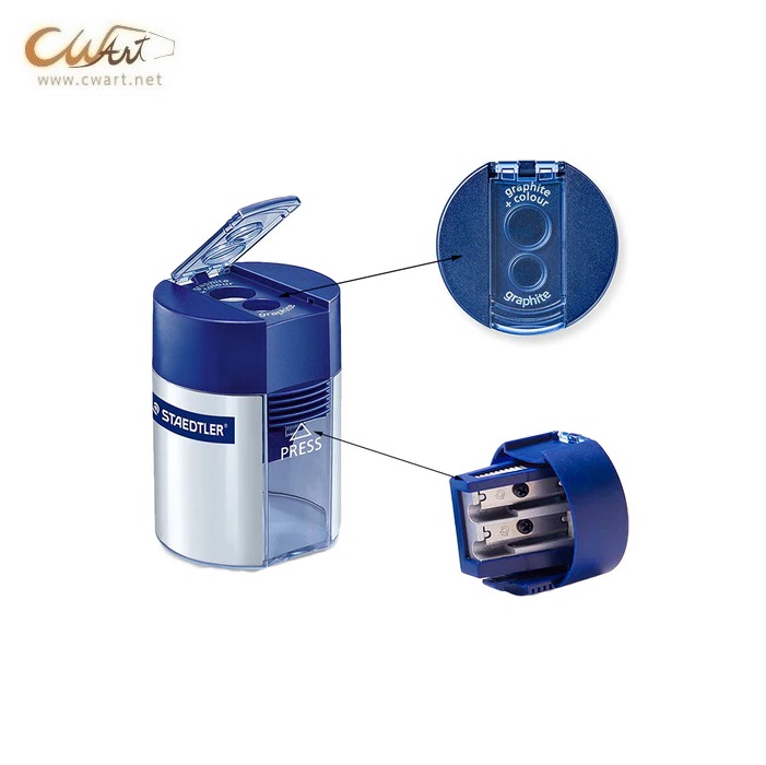 Staedtler 512 Double-Hole Tub Sharpener Round Design