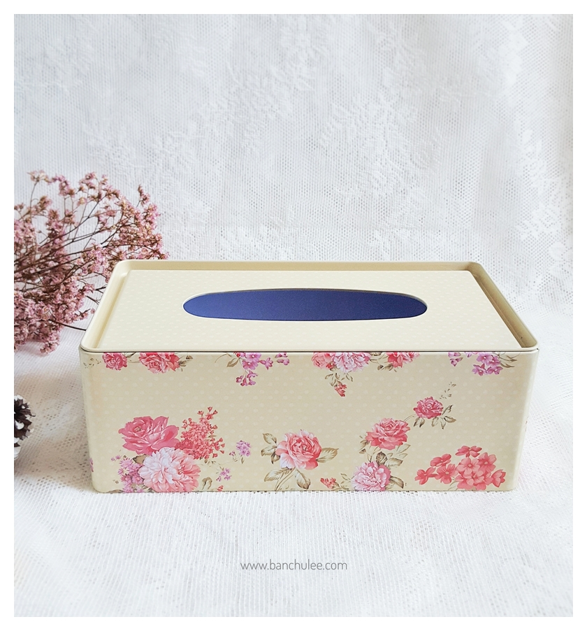 Tin Tissue Box กล่องทิชชู่ งานสังกะสี 25 cm.