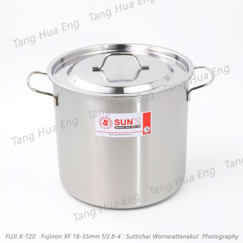 Sun หม้อสตูว์สเตนเลส ขนาด 28x26 ซม. ตราพระอาทิตย์