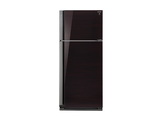 Sharp ตู้เย็น 2 ประตูความจุ 20.7 คิว ประตูกระจก J-TECH INVETER รุ่น SJ-X58GP-BK สีดำ