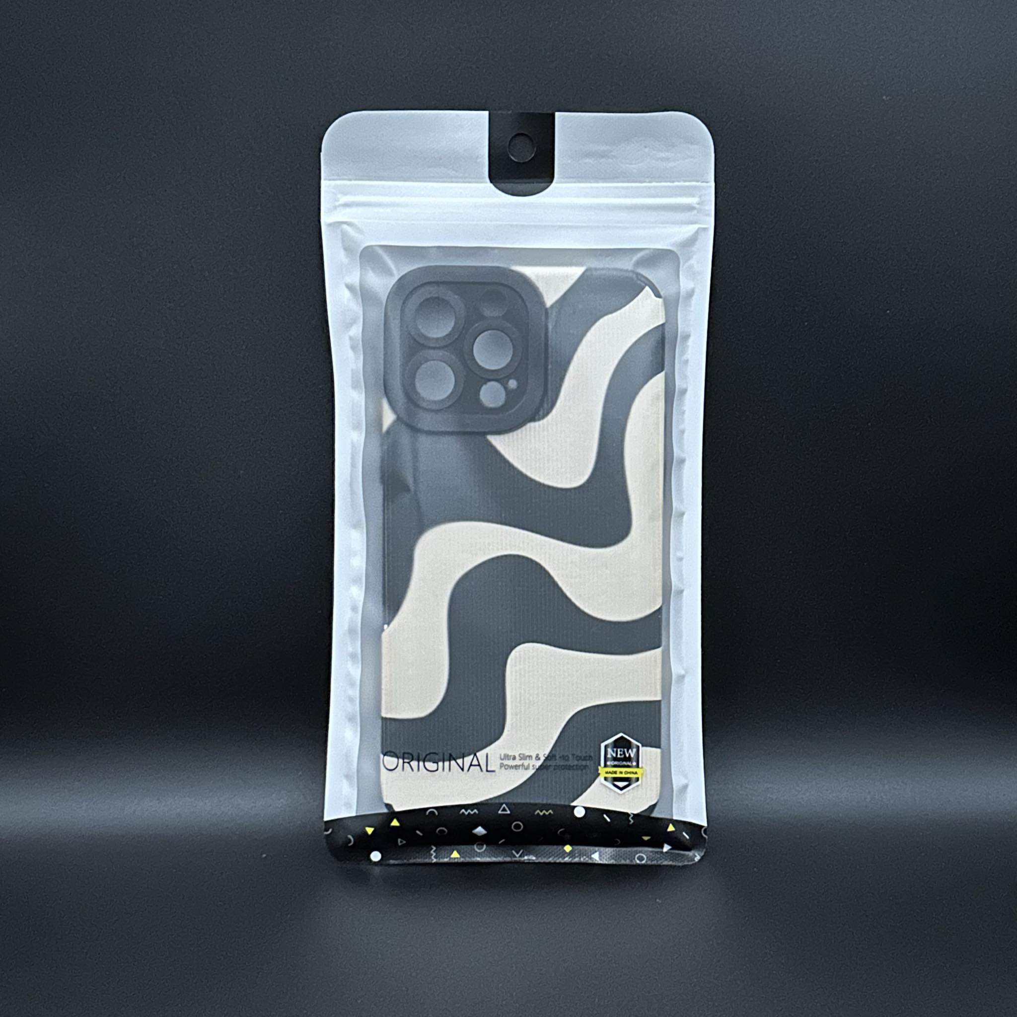 ถุงซิปใส่เคสมือถือ ขนาด 11 x 21 cm. สีขาวขุ่น (100 ใบ)