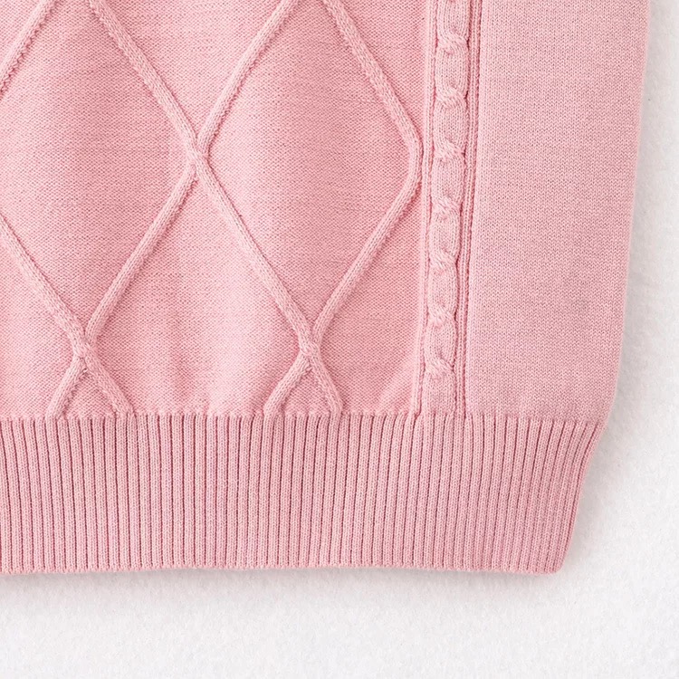 เสื้อกันหนาว เสื้อกั๊กเด็ก ไหมพรมริ้ว